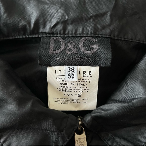 Dolce & Gabbana D&G Ittierre Men’s Black Nylon Jacket Case Y2K Diffusion Line - Picture 4 of 9